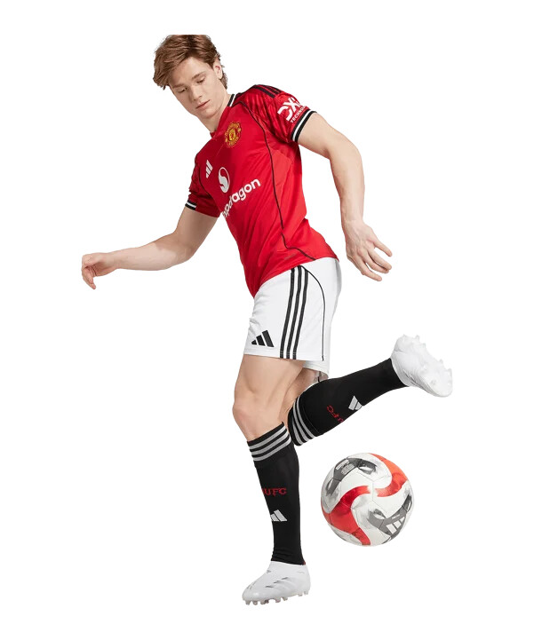 adidas manchester united short home 20252026 white