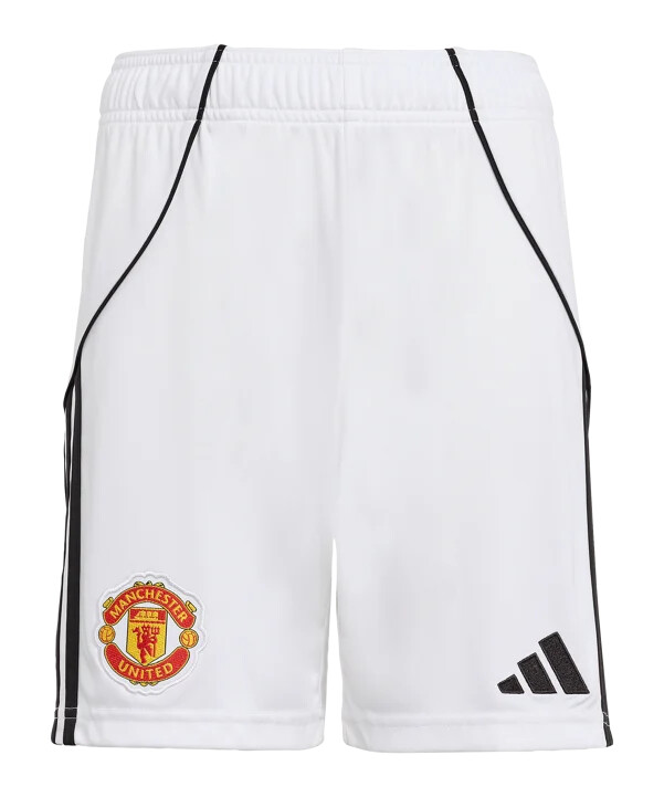 dětské kraťasy adidas manchester united home 20252026 bílé