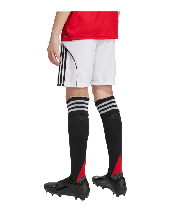 dětské kraťasy adidas manchester united home 20252026 bílé
