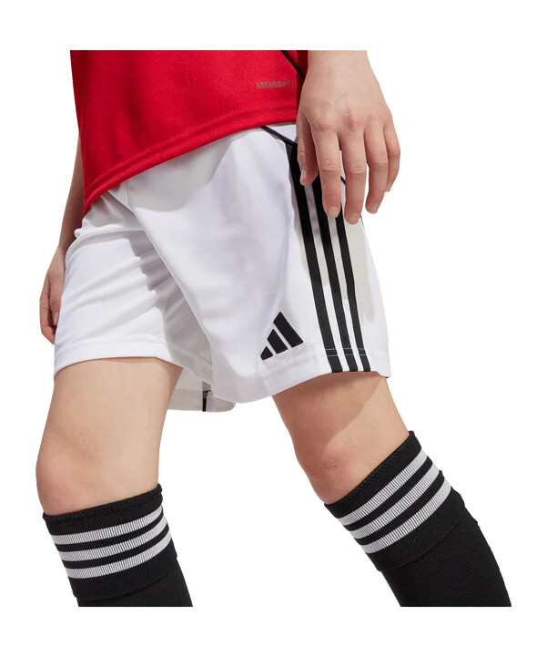 dětské kraťasy adidas manchester united home 20252026 bílé