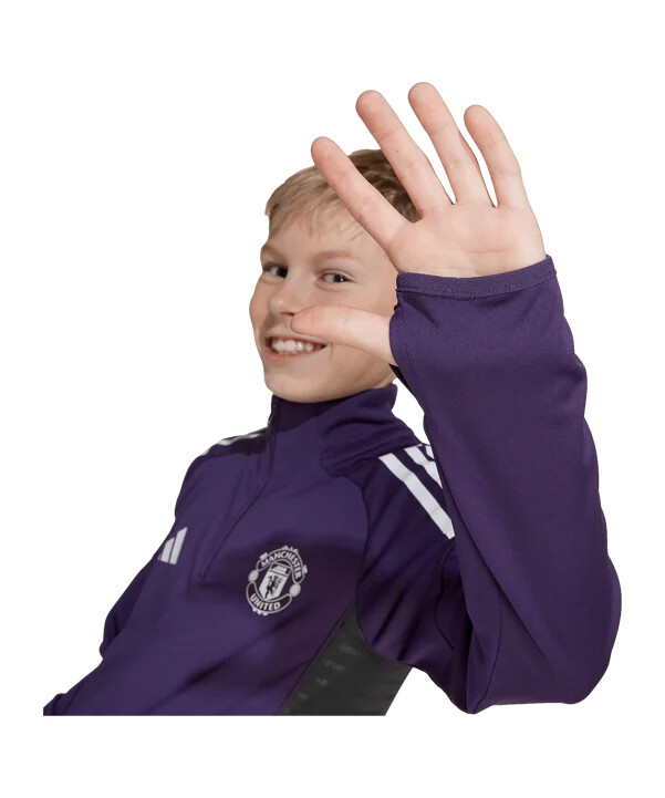 dětská tréninková mikina adidas manchester united fialová