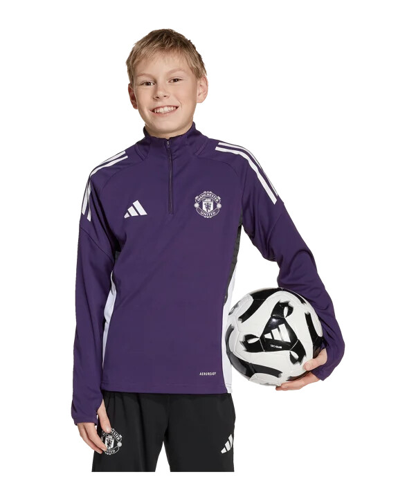dětská tréninková mikina adidas manchester united fialová
