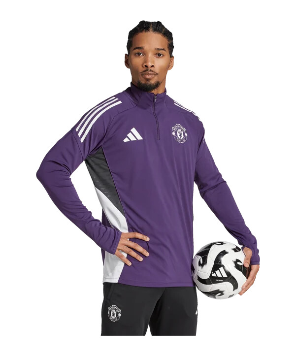 tréninková mikina adidas manchester united fialová