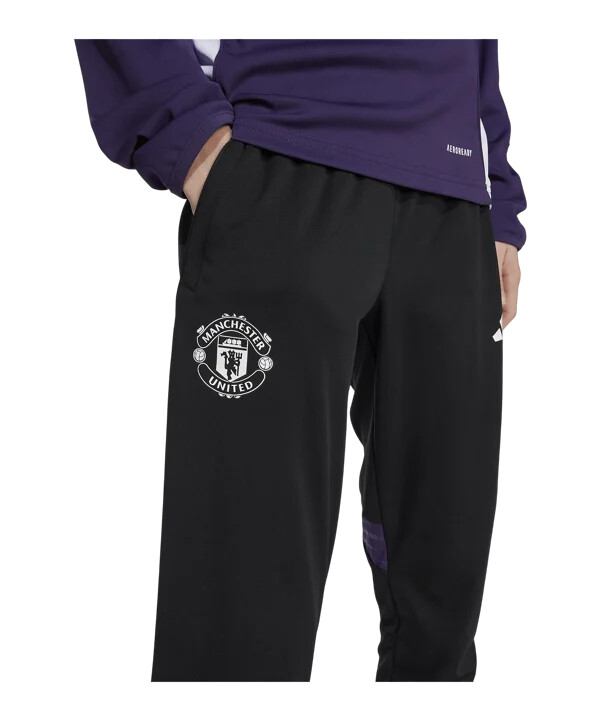 dětské tréninkové kalhoty adidas manchester united černé