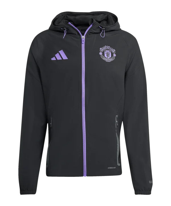 cestovní bunda adidas manchester united vis tech černá