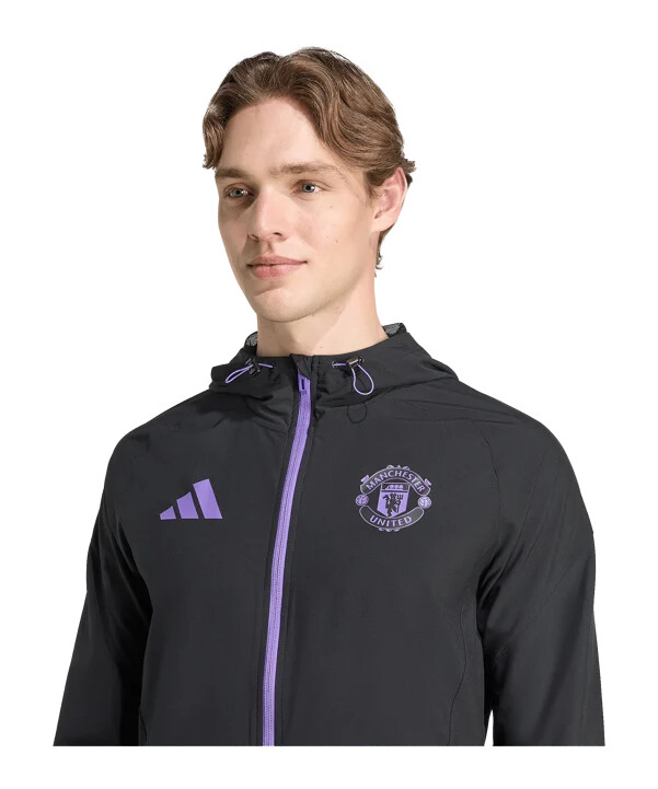 cestovní bunda adidas manchester united vis tech černá
