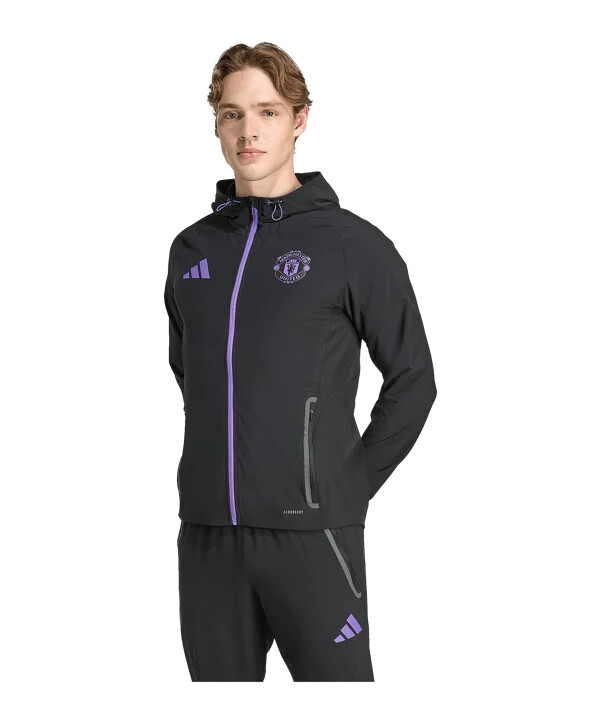 cestovní bunda adidas manchester united vis tech černá