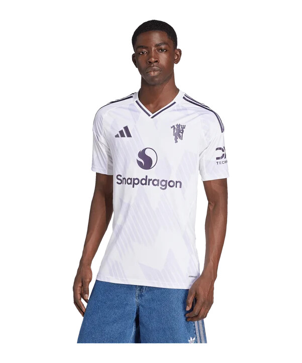 venkovní dres adidas manchester united 20252026 bílý