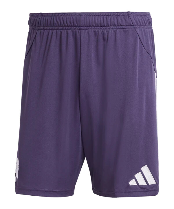adidas manchester united short away 20252026 fialová