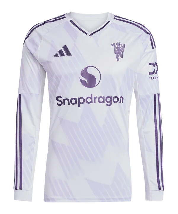 venkovní dres adidas manchester united s dlouhým rukávem 20252026 bílý