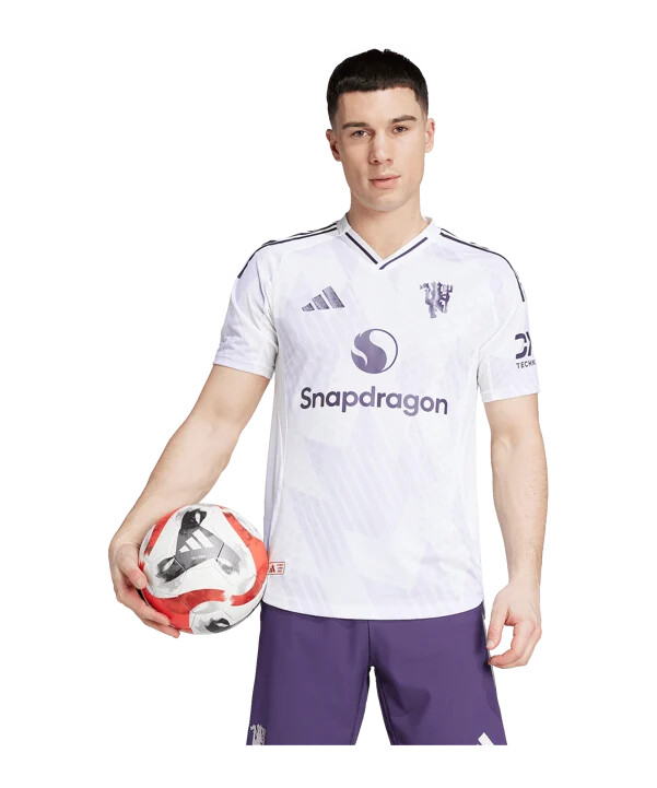 adidas manchester united authentic trikot venku 20252026 bílý