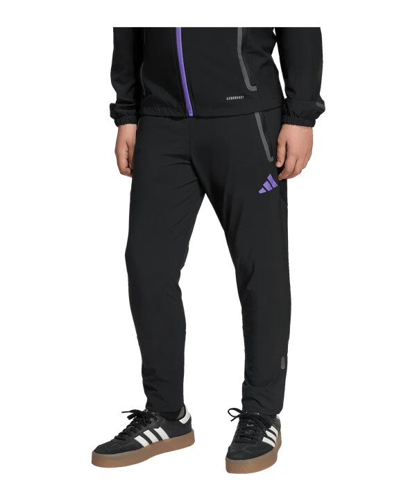 dětské kalhoty adidas manchester united vis tech travel černé