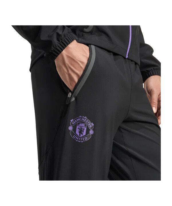 dámské tepláky adidas manchester united vis tech travel černé