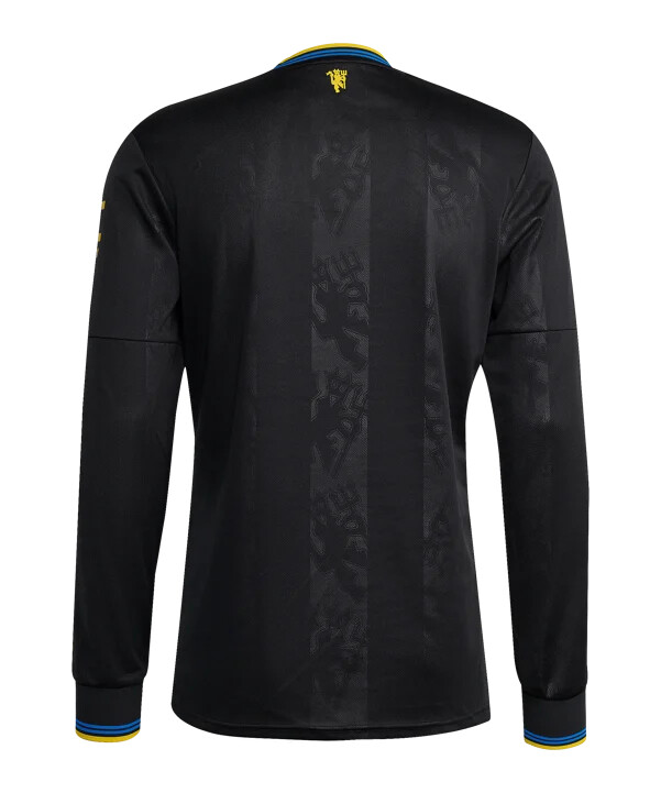 dres 3. týmu adidas manchester united s dlouhým rukávem 20252026 černý