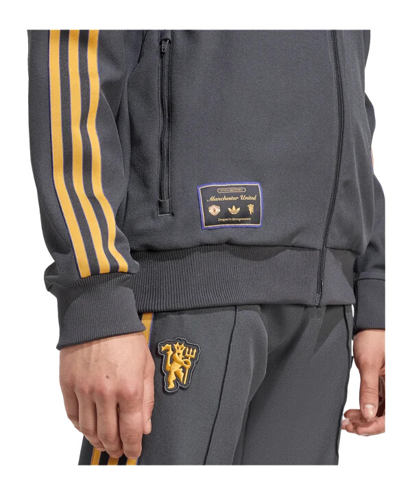 mikina adidas manchester united icon track černá