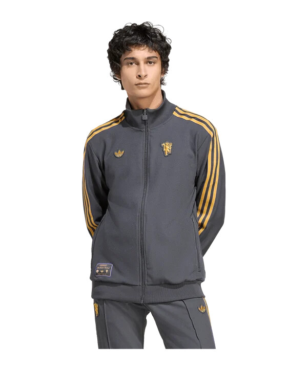 mikina adidas manchester united icon track černá