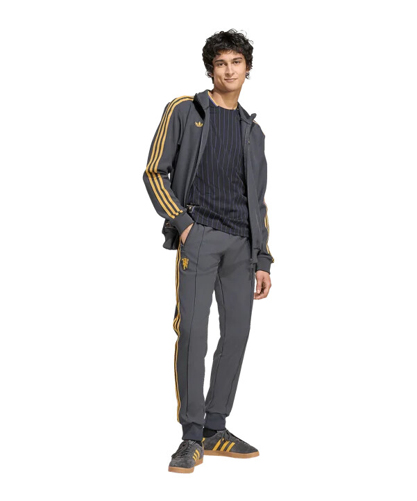 mikina adidas manchester united icon track černá