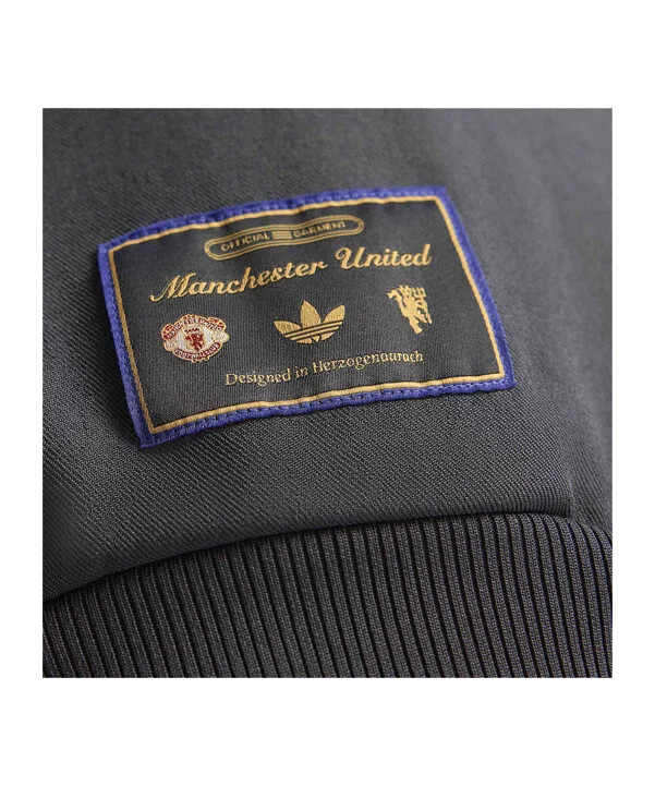 mikina adidas manchester united icon track černá