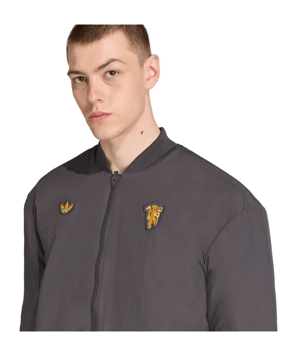bunda adidas manchester united icon černá