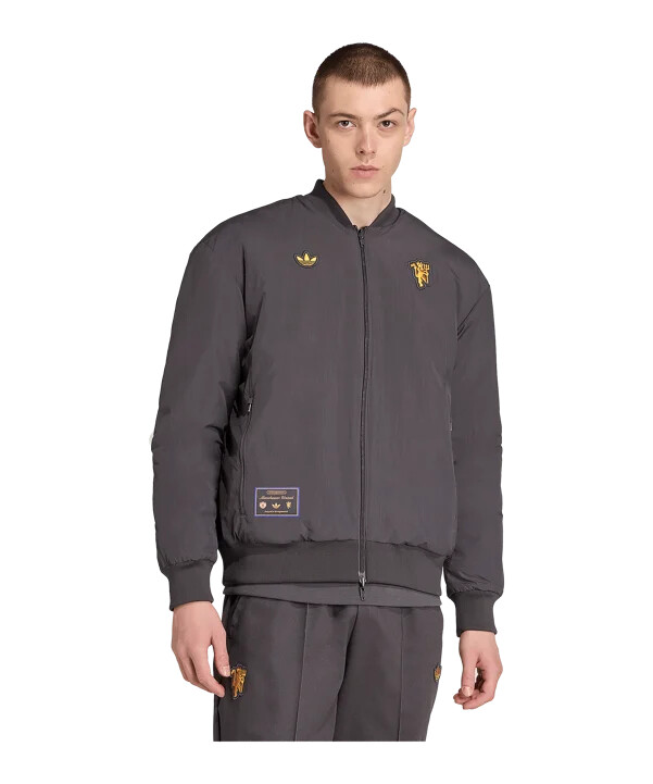 bunda adidas manchester united icon černá