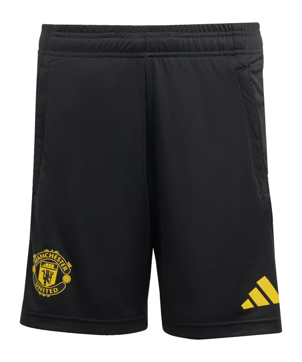 dětské tréninkové kraťasy adidas manchester united cup 20252026 černé