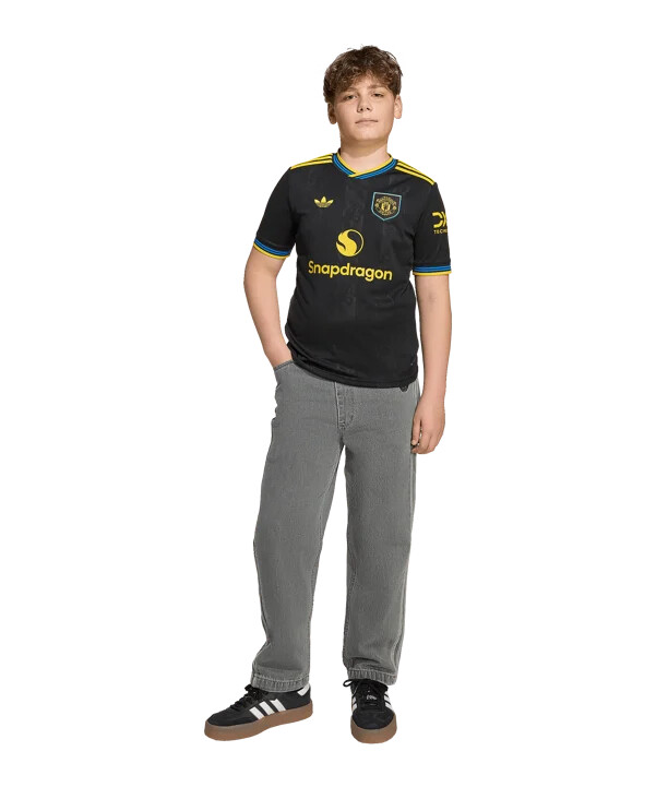dětský dres adidas manchester united 3. ročník 20252026 černý