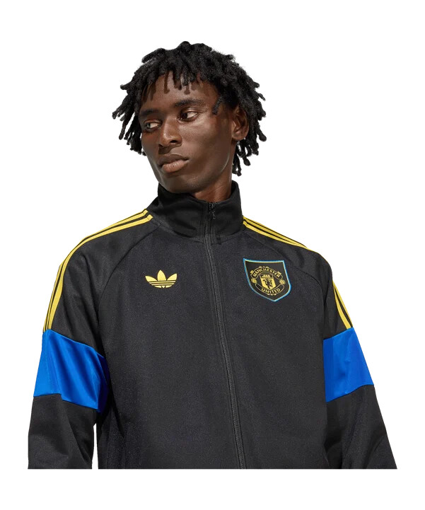 mikina adidas manchester united lfstlr track - černá
