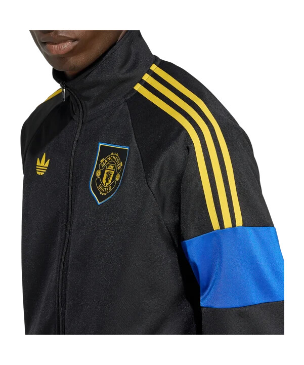 mikina adidas manchester united lfstlr track - černá