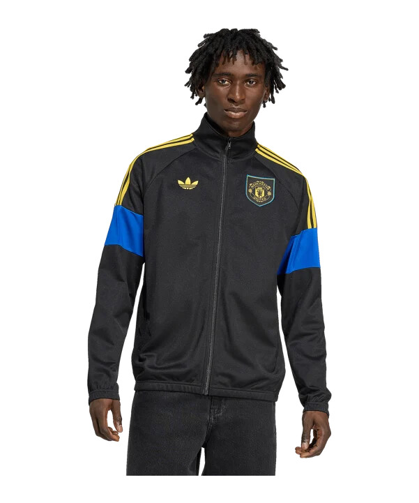 mikina adidas manchester united lfstlr track - černá