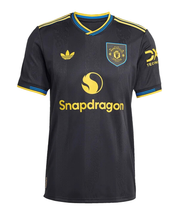 dres adidas manchester united authentic 3. týmu 20252026 černý
