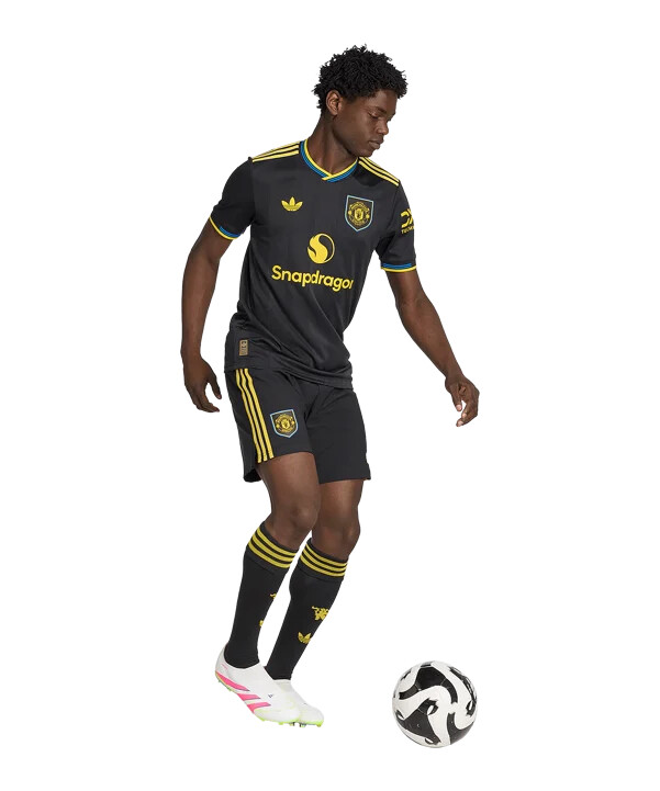 dres adidas manchester united authentic 3. týmu 20252026 černý