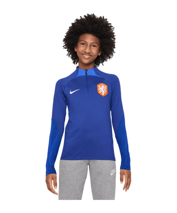 dětský top nike netherlands strike drill blue f456