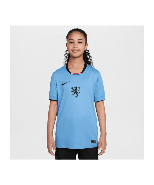 dětský venkovní dres nike nizozemsko 2025 modrý f489