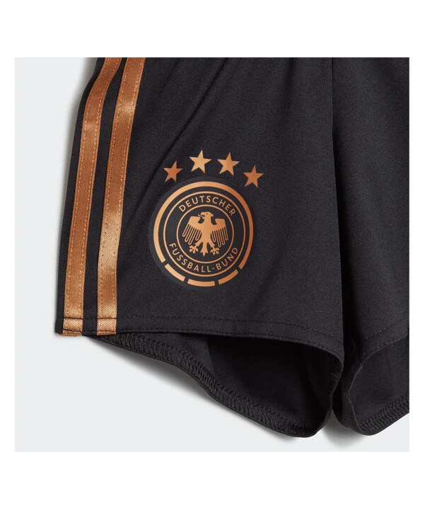 adidas dfb německo dětský venkovní dres mistrovství světa 2022 Černá