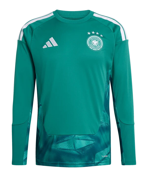 adidas dfb německo brankářský dres s dlouhým rukávem domácí mistrovství světa 2026 zelený