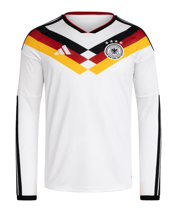 adidas dfb německo domácí dres s dlouhým rukávem mistrovství světa 2026 bílý