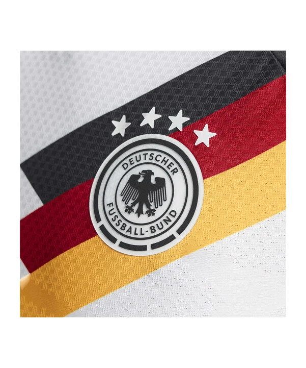 adidas dfb německo autentický domácí dres s dlouhým rukávem na mistrovství světa 2026 bílý