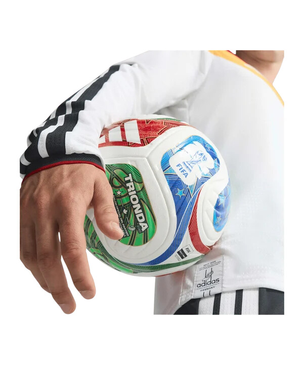 adidas dfb německo autentický domácí dres s dlouhým rukávem na mistrovství světa 2026 bílý