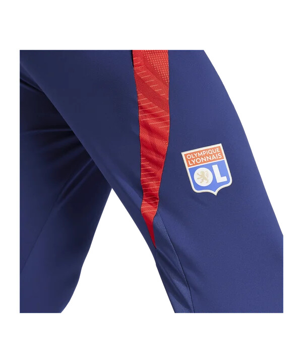 tréninkové kalhoty adidas olympique lyon modré
