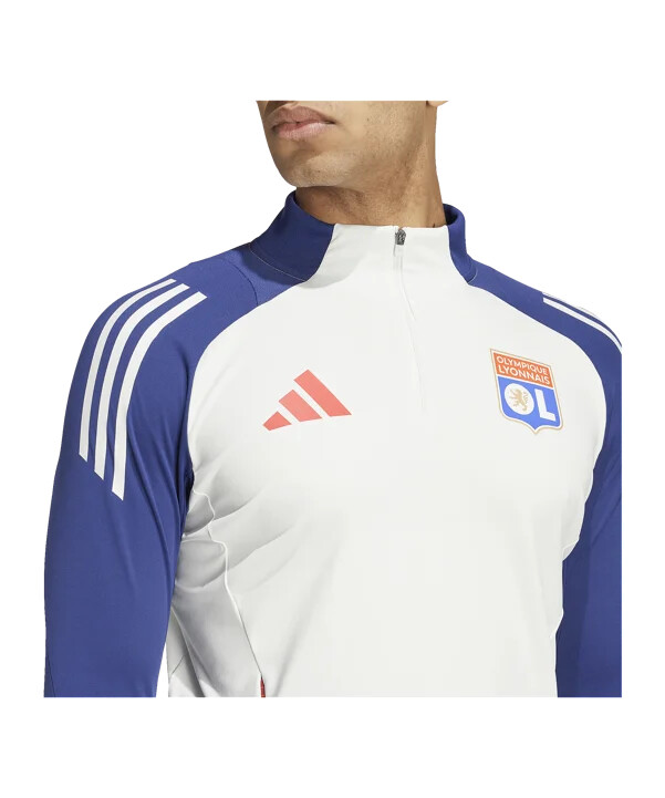 mikina adidas olympique lyon bílá