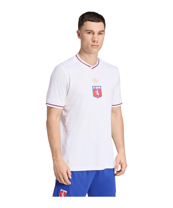 adidas olympique lyon 75 dres bílý