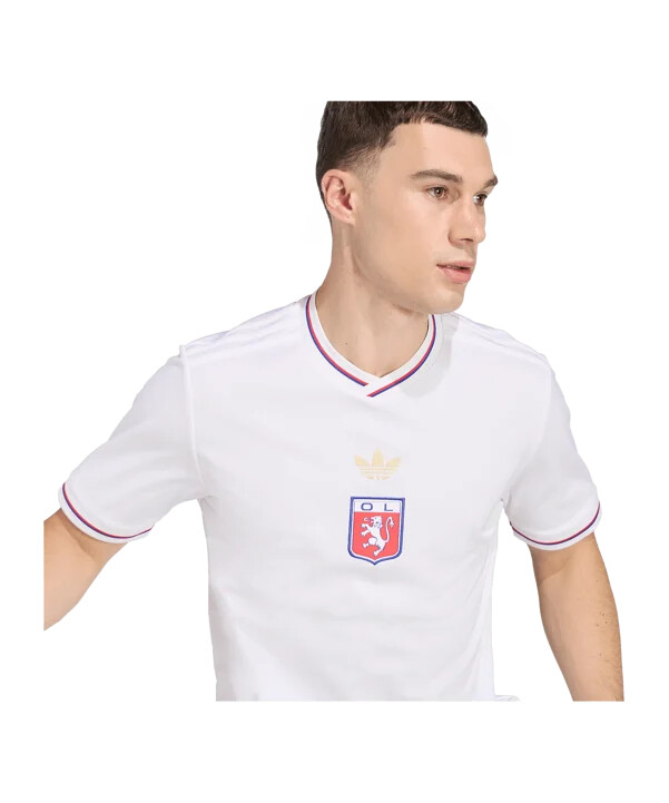 adidas olympique lyon 75 dres bílý