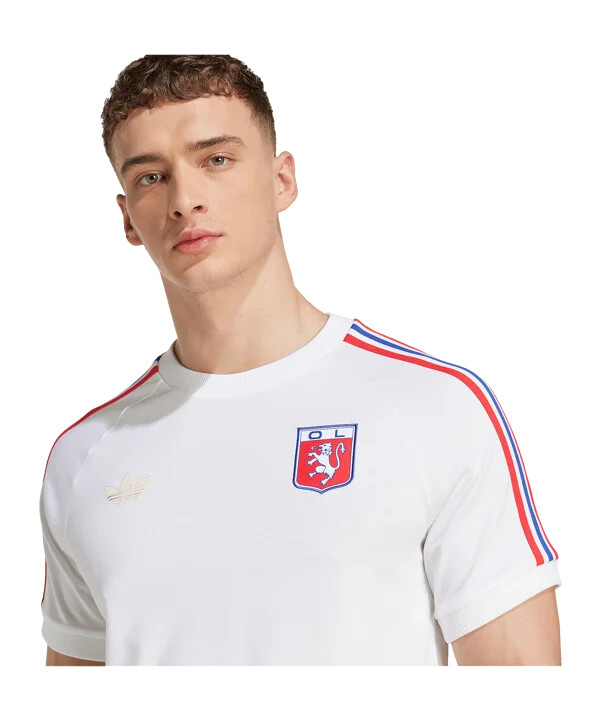 bílé tričko adidas olympique lyon 75
