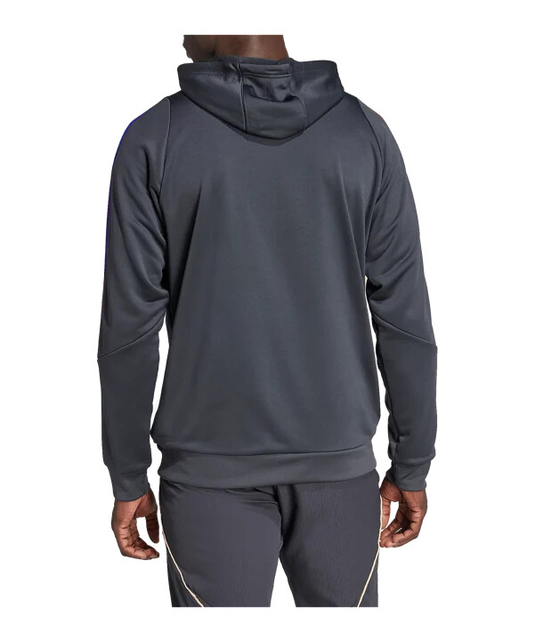 adidas olympique lyon training hoody šedá