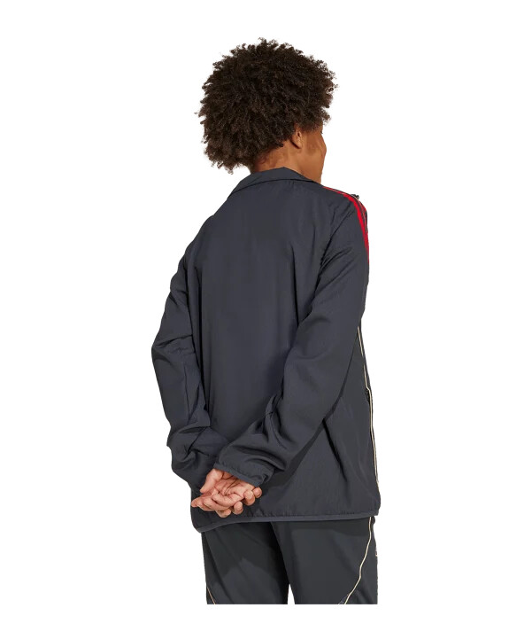 dětská prezentační bunda adidas olympique lyon v šedé barvě