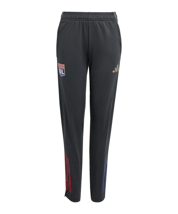 dětské tréninkové kalhoty adidas olympique lyon šedé