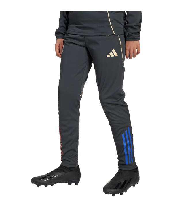 dětské tréninkové kalhoty adidas olympique lyon šedé
