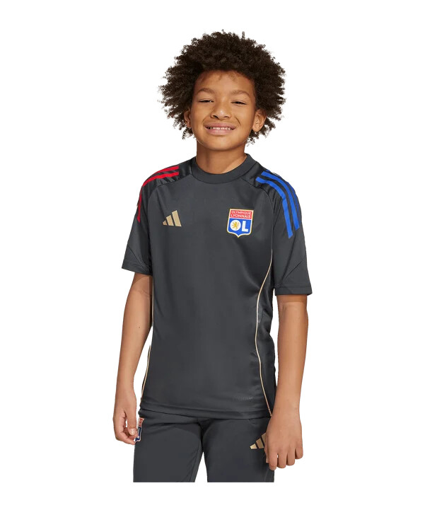 dětské tréninkové tričko adidas olympique lyon šedé