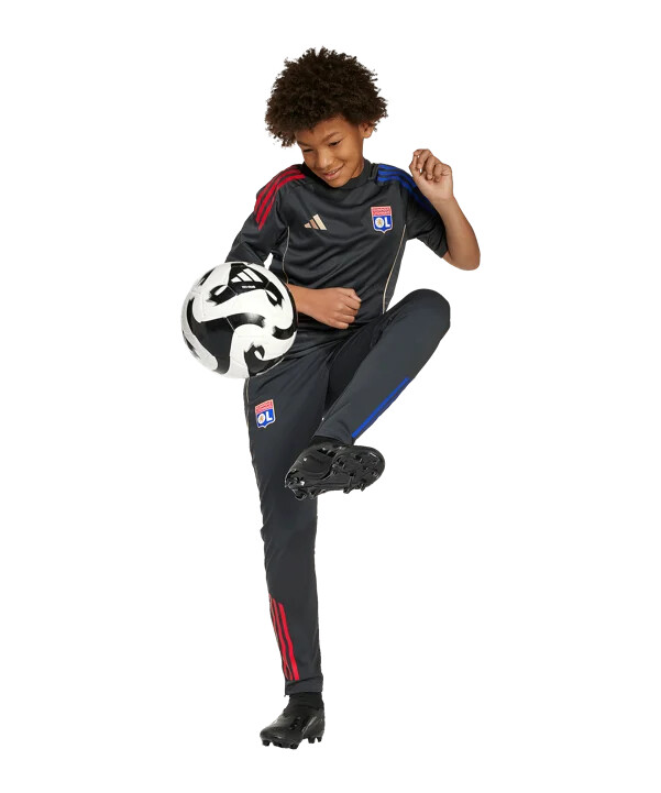 dětské tréninkové tričko adidas olympique lyon šedé