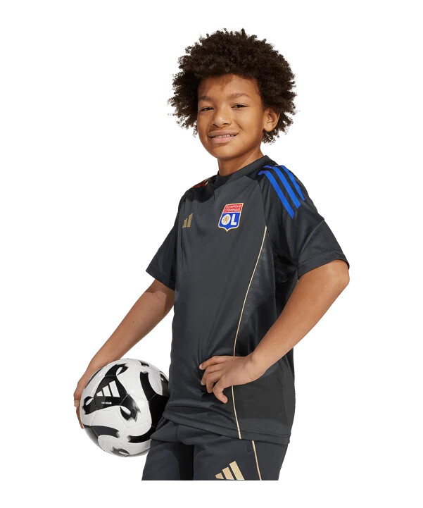 dětské tréninkové tričko adidas olympique lyon šedé